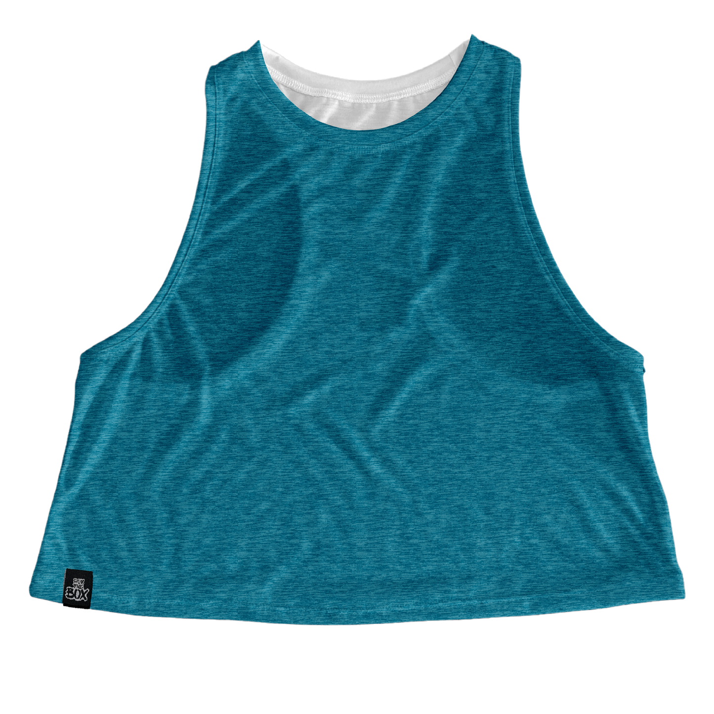 Med Teal Heathered Tops