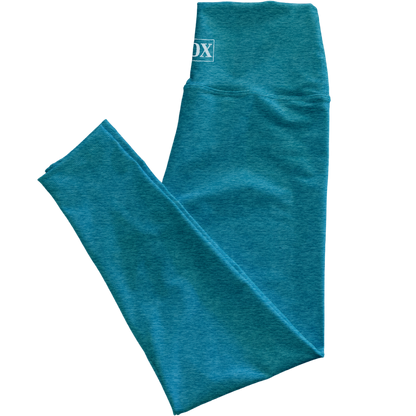 Med Teal Heather Regular Rise Leggings