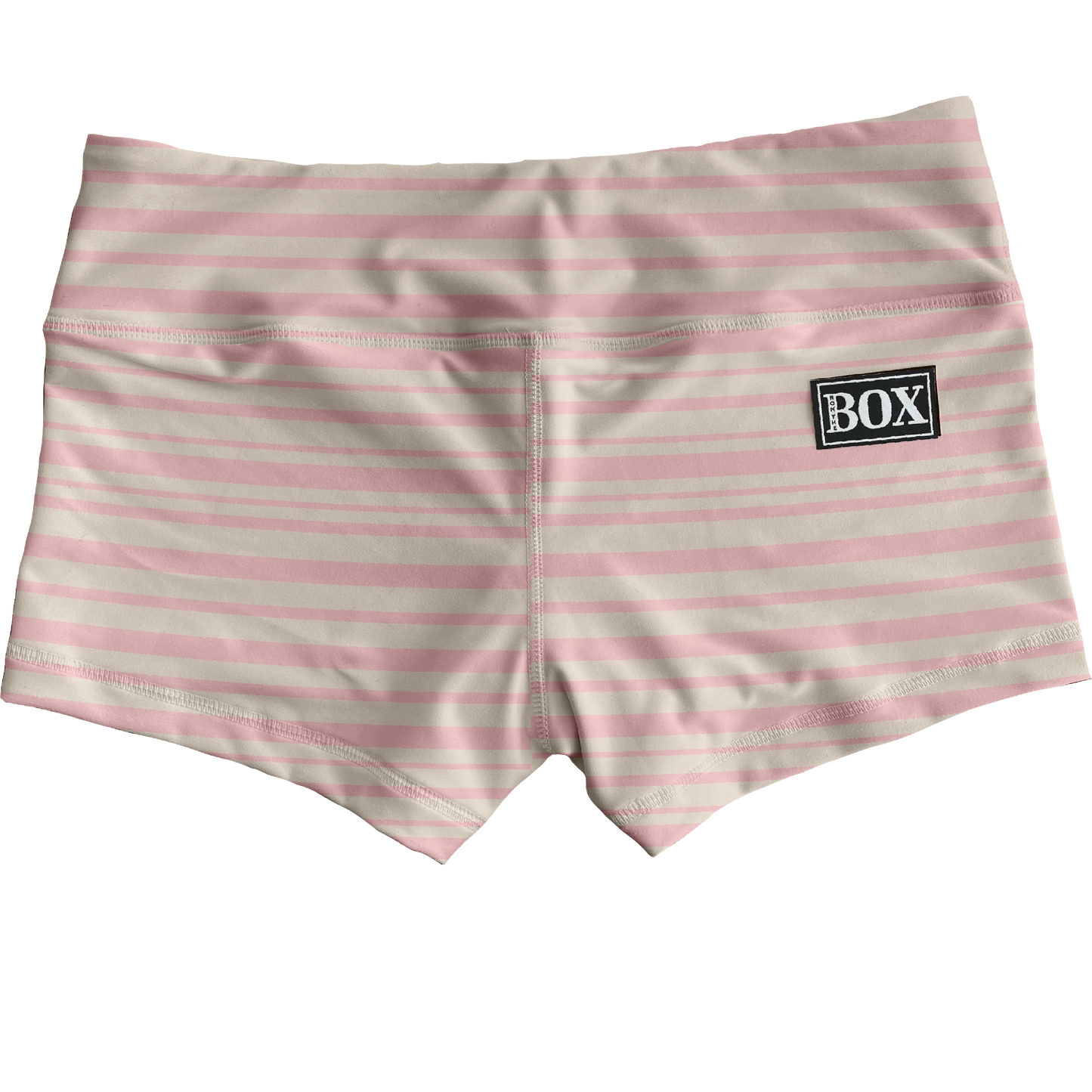 Sarah’s Pastel pink Lines Shorts WITH POCKETS