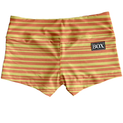 Tangerine Lines Shorts WITH POCKETS