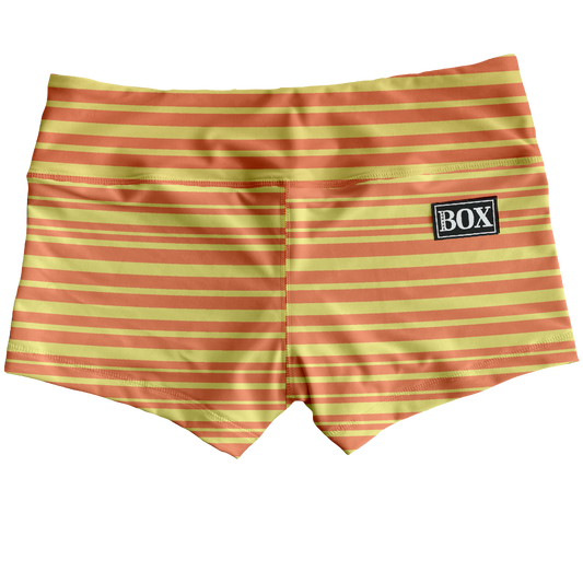 Tangerine Lines Shorts WITH POCKETS