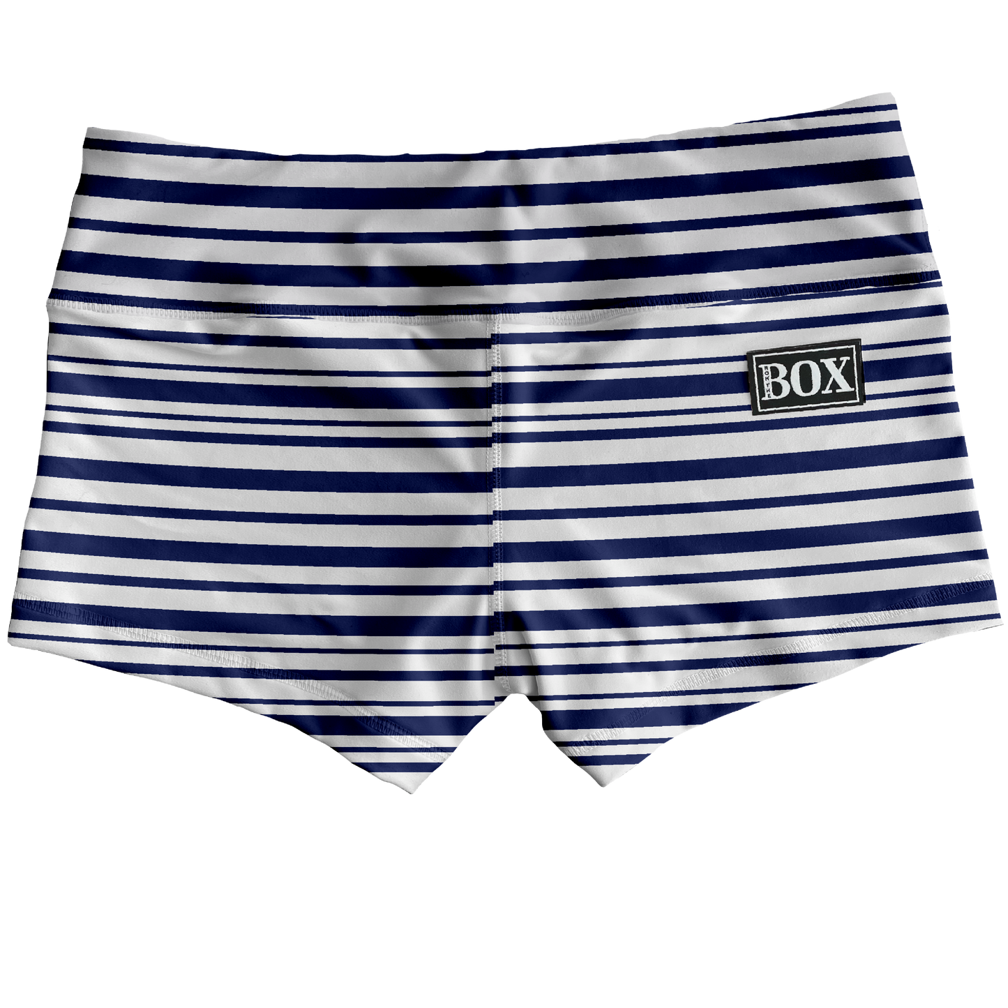 Navy Lines Shorts WITH POCKETS