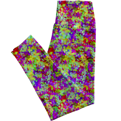 Neon Splash Regular Rise Leggings