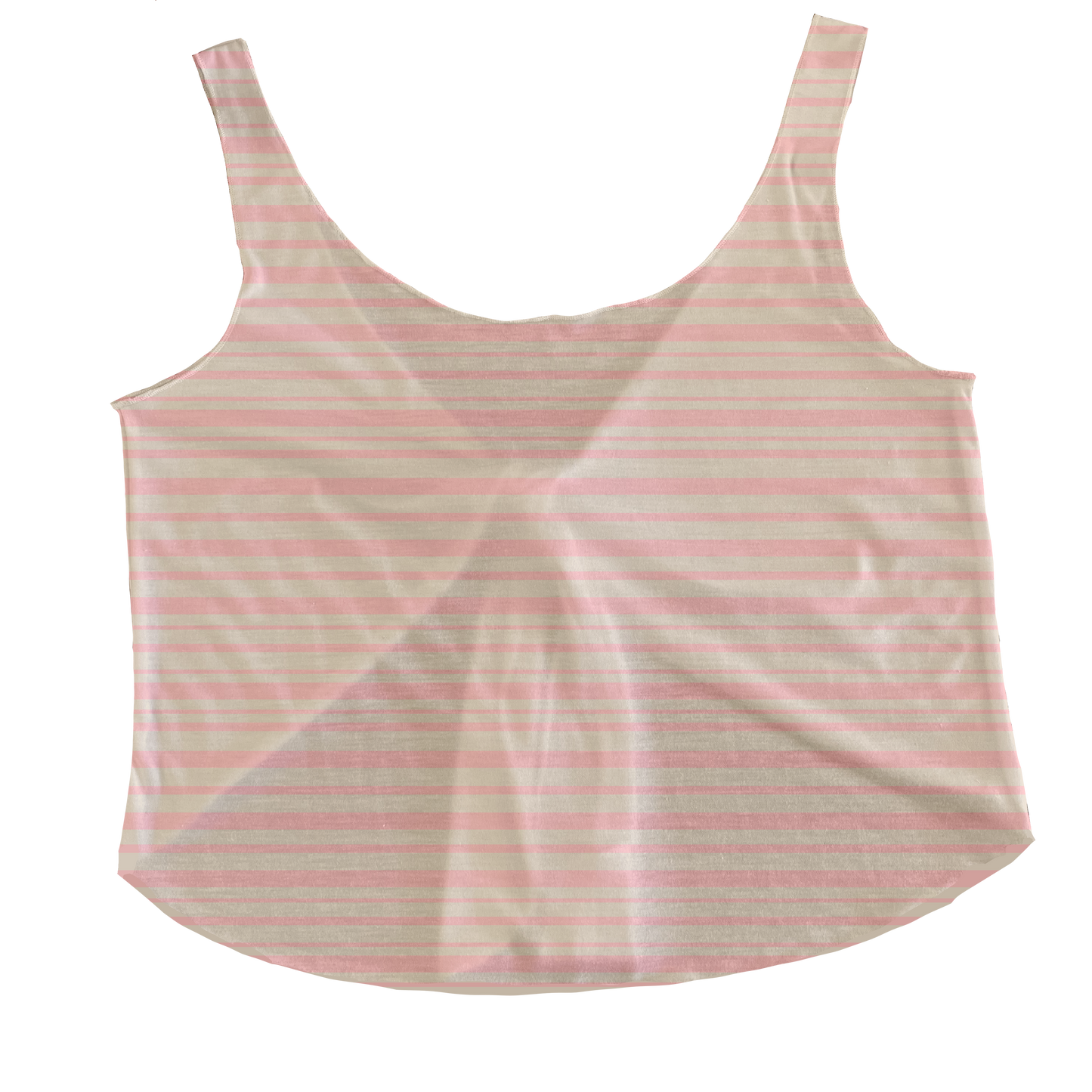 Sarah’s Pastel Pink Lines Tieback Tank