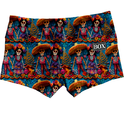 Fiesta Skulls Shorts WITH POCKETS