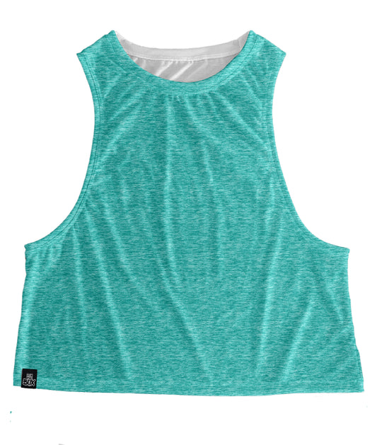 Totally Turquoise Heather Tops
