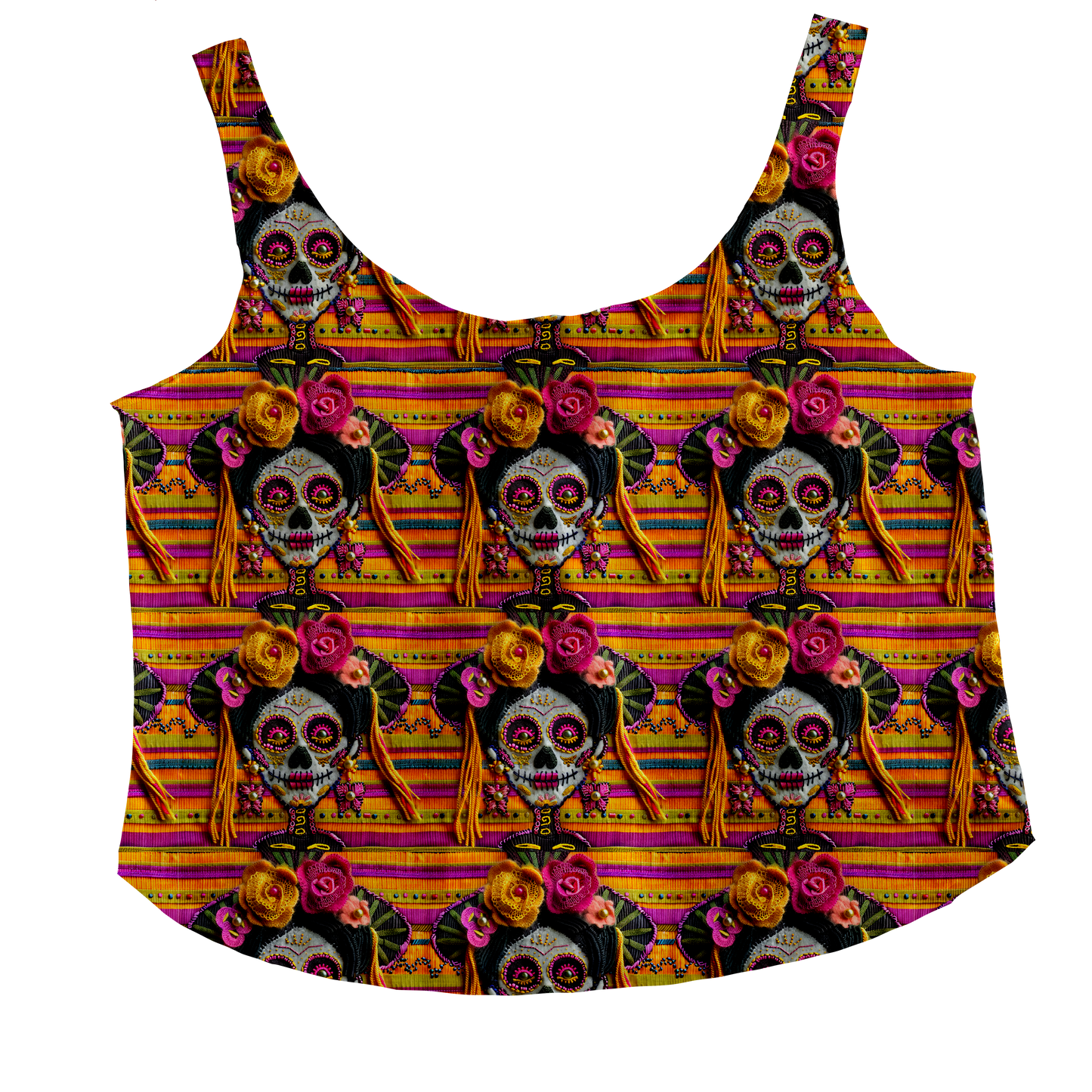 Day of The Frida Tieback Tank