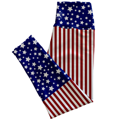 Rok the Stars & Stripes Regular Rise Leggings