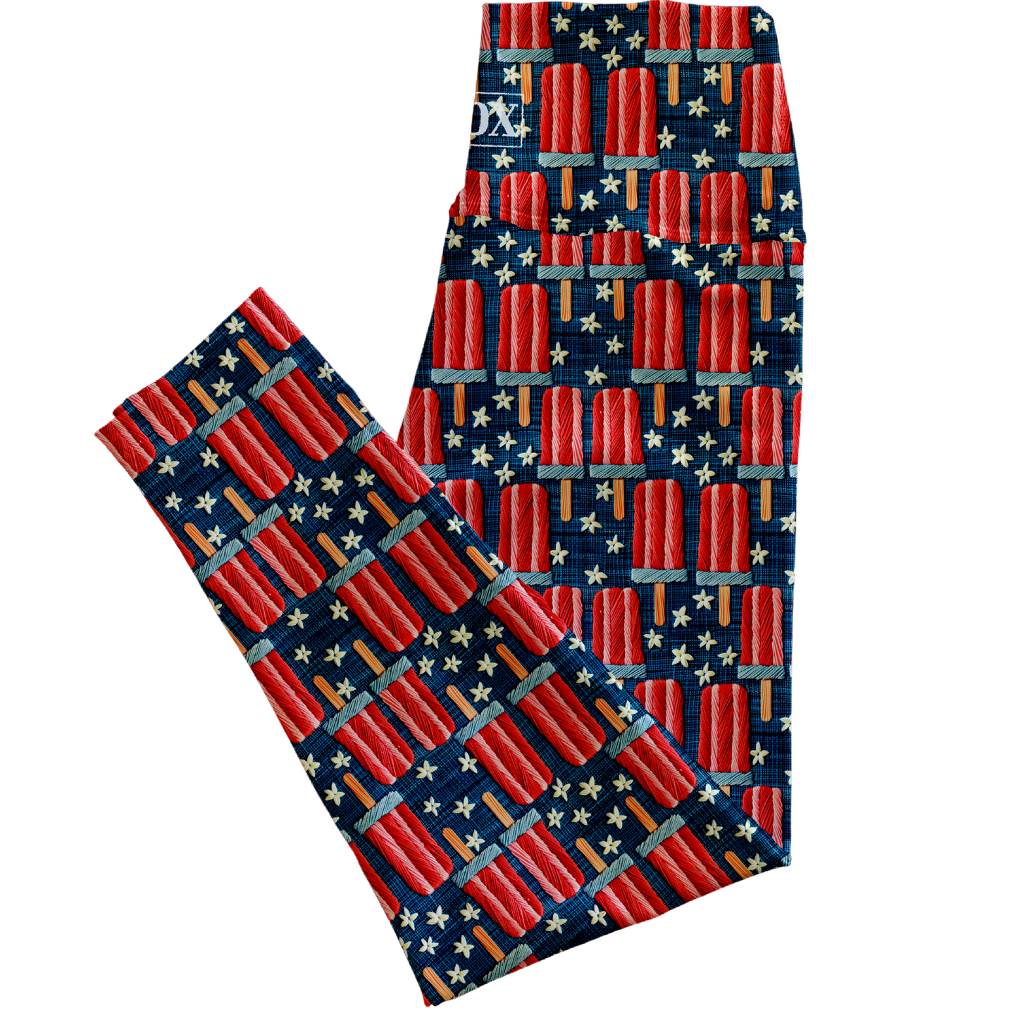 Patriotic Pops Regular Rise Leggings