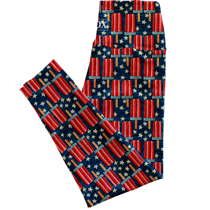 Patriotic Pops Regular Rise Leggings