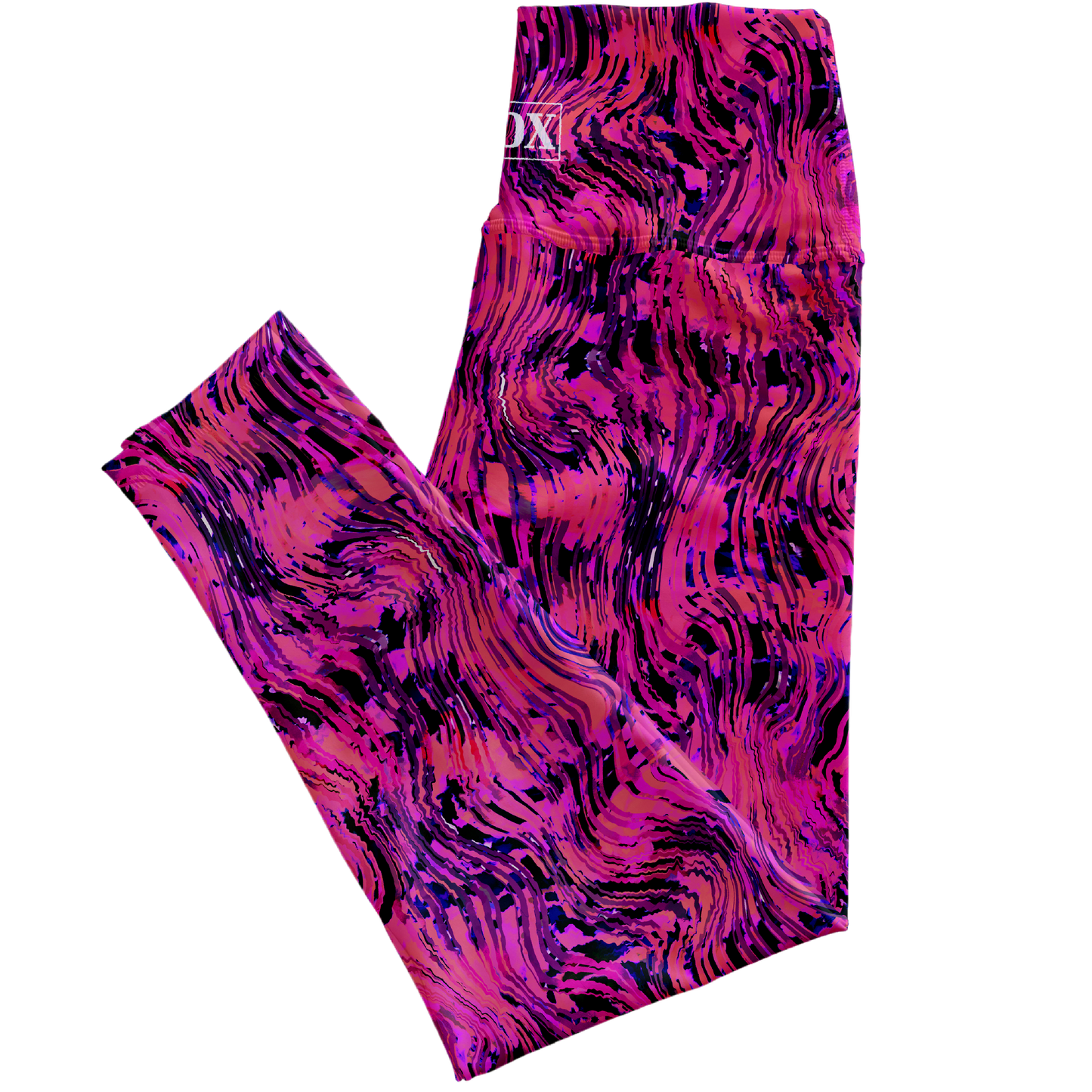 Magenta Squiggly Regular Rise Leggings