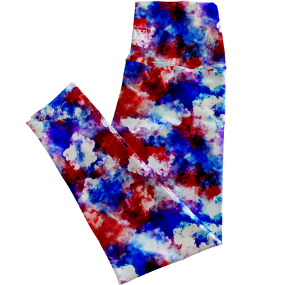 Cloudy Daze USA Regular Rise Leggings