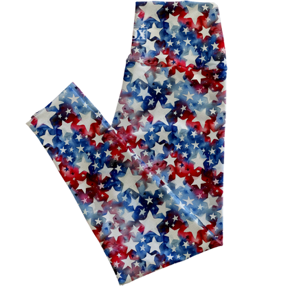 Star Spangled Regular Rise Leggings