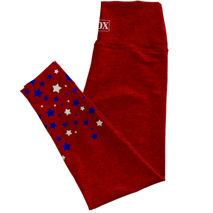 Red Hero Regular Rise Leggings