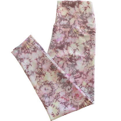 Pink Glow Tiedye Regular Rise Leggings