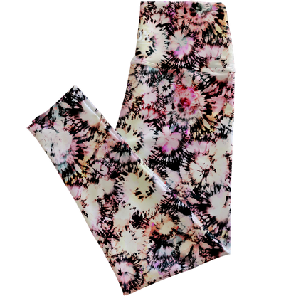 Bleached Out Tiedye Regular Rise Leggings