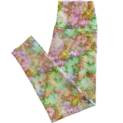 Kiwi Tiedye Regular Rise Leggings