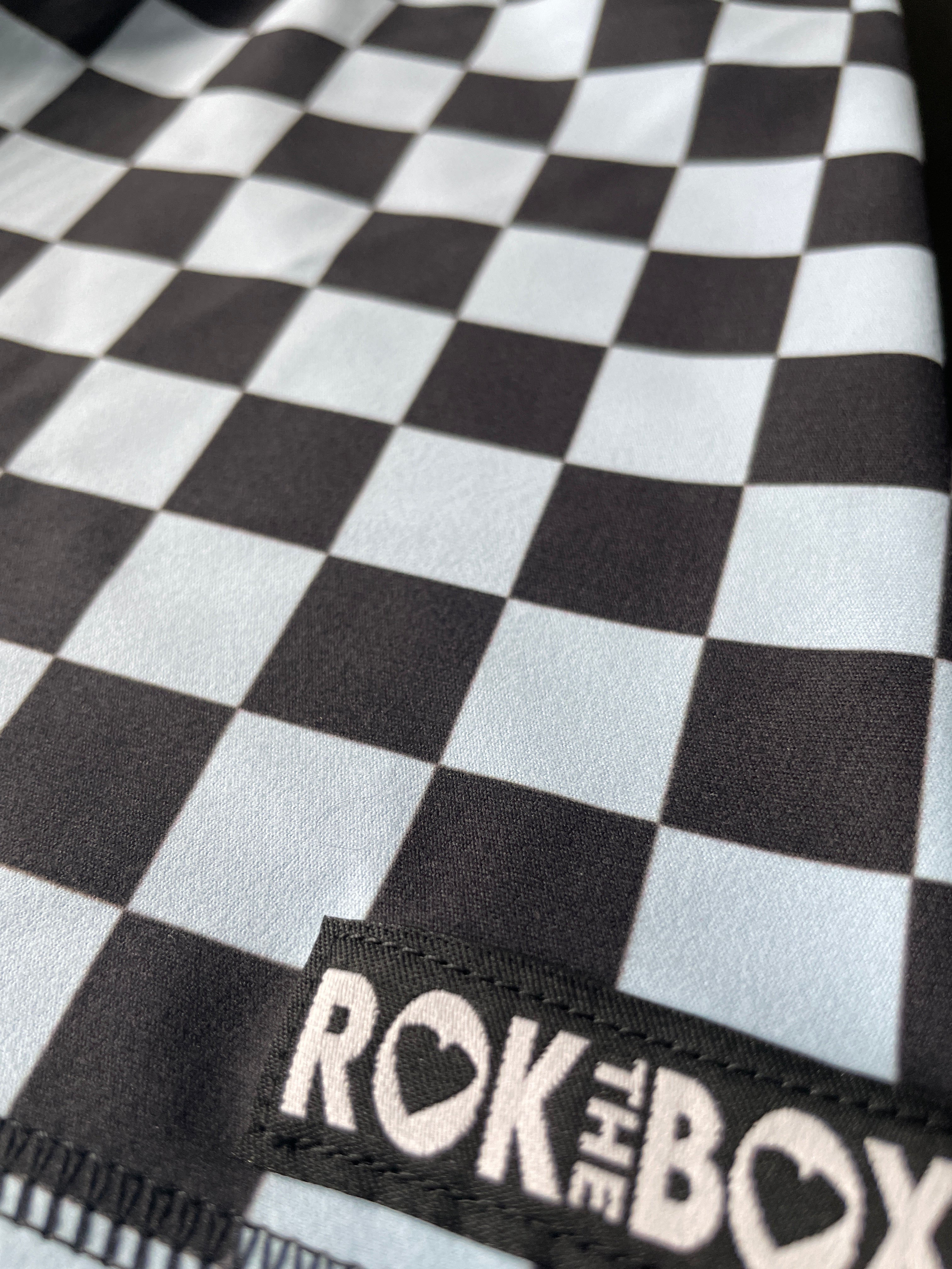 GREY CHECK 4 INCH V NFS Shorts No Pockets