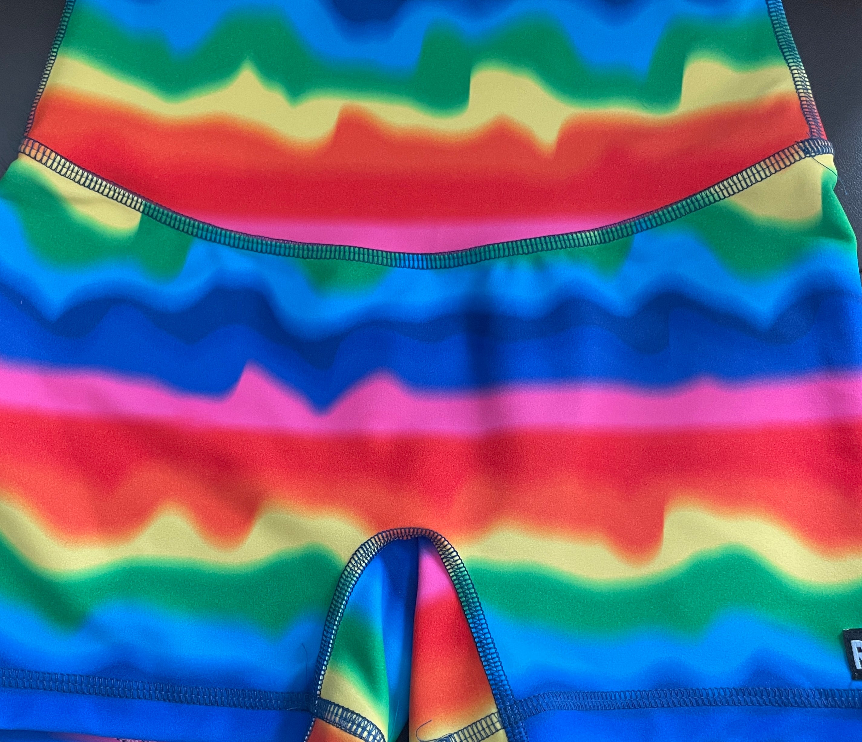BLURRED RAINBOW BUTTER 4INCH V NFS Shorts No Pockets