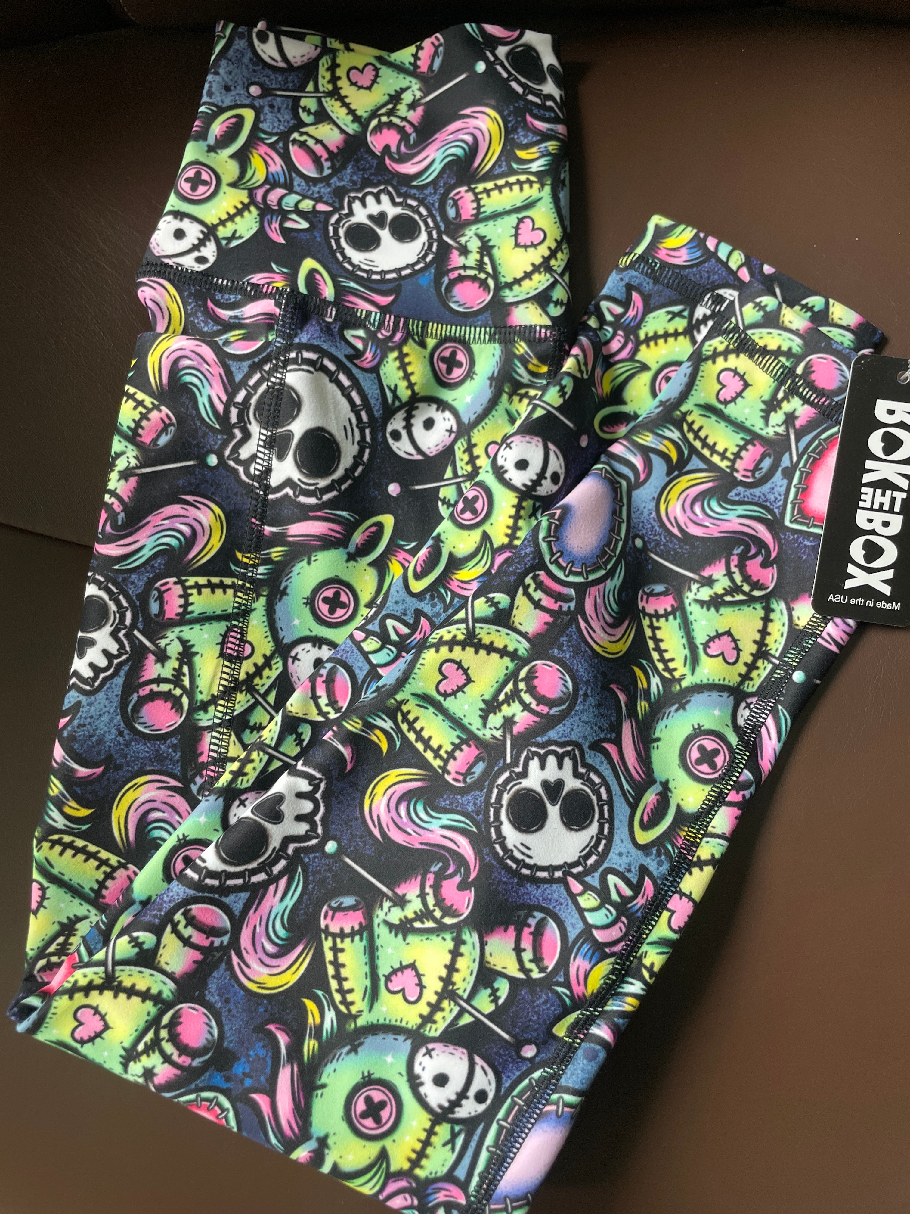 VooDoo Unicorns ROK Leggings XSmall w/Pockets -  Butter