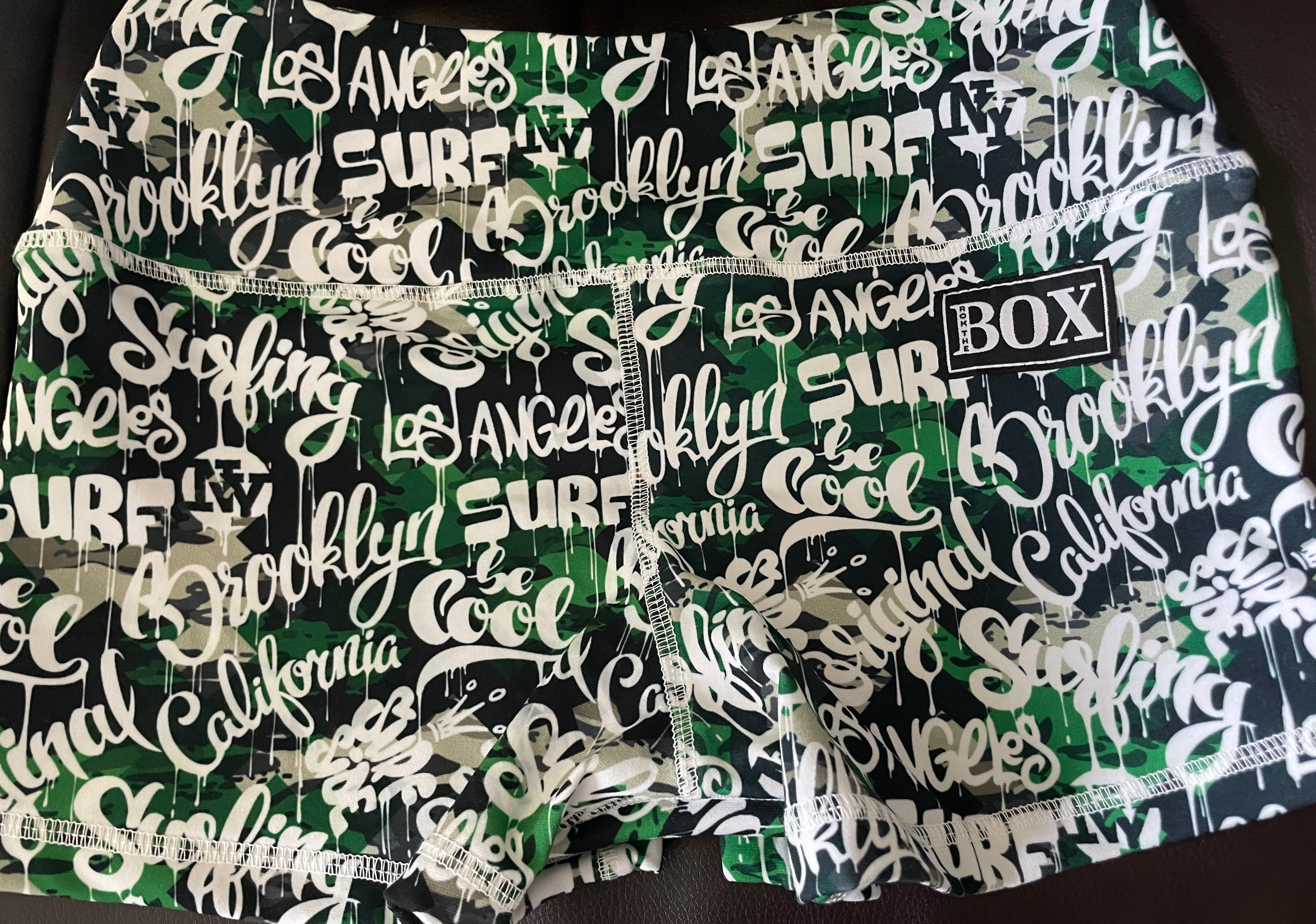 Tagged Camo Midrise Medium 2.5"inseam w/elastic- OG Fabric