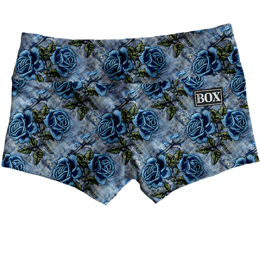 Blue Rose Shorts WITH POCKETS