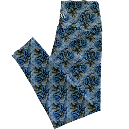 Blue Rose Regular Rise Leggings