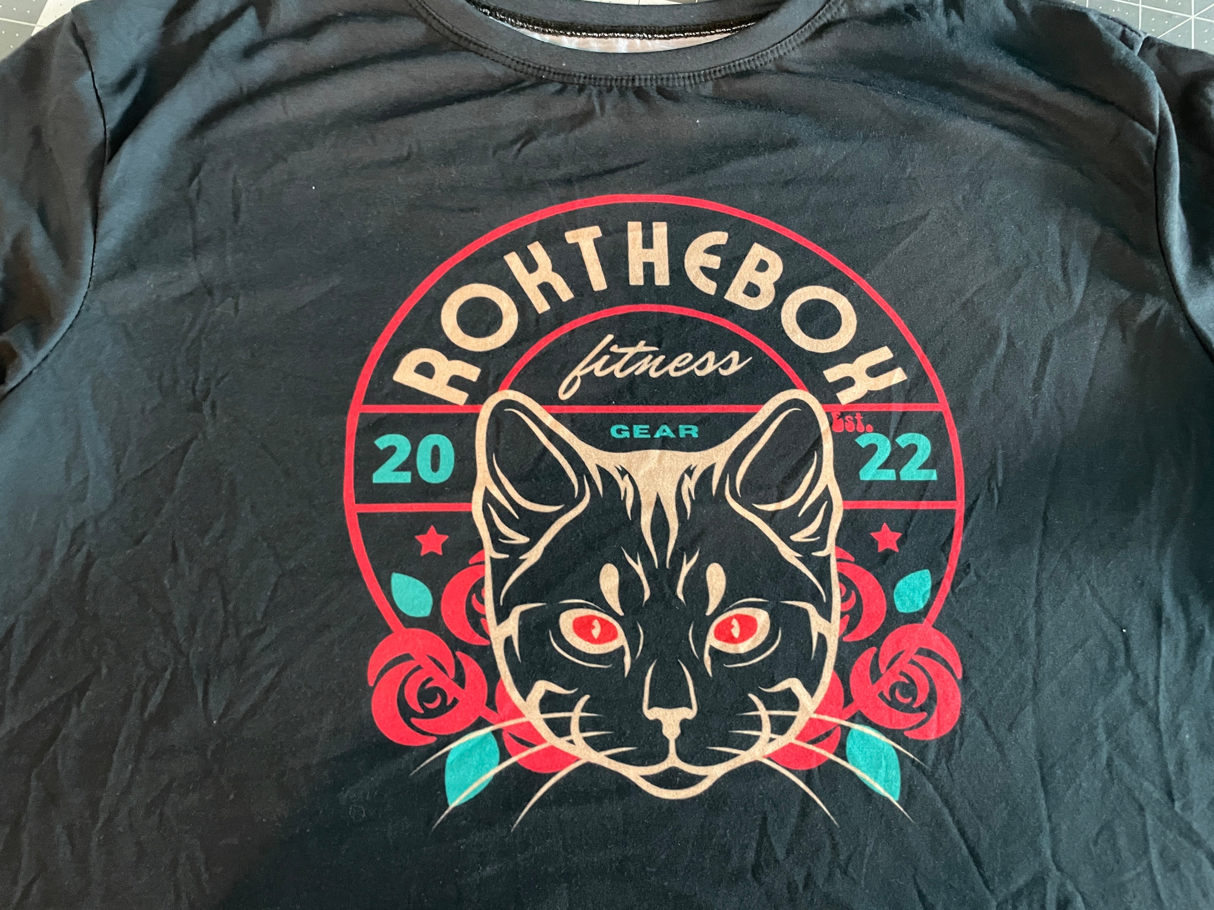 RTB Cat Logo- Oversize T Small Cropped Raw