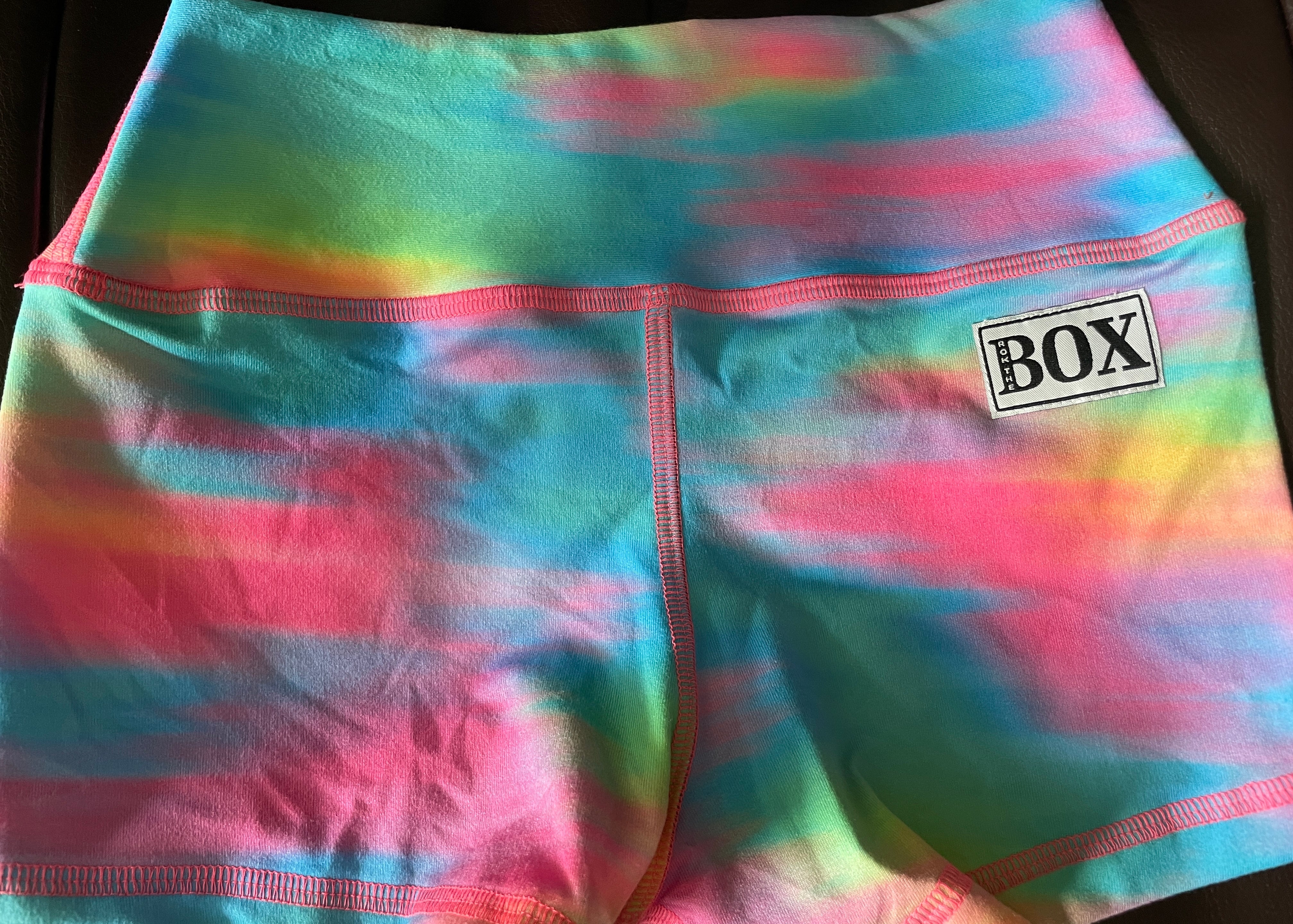 BLURRED TECHNICOLOR Midrise X SMALL 2.5"inseam Mid Waist - OG Fabric