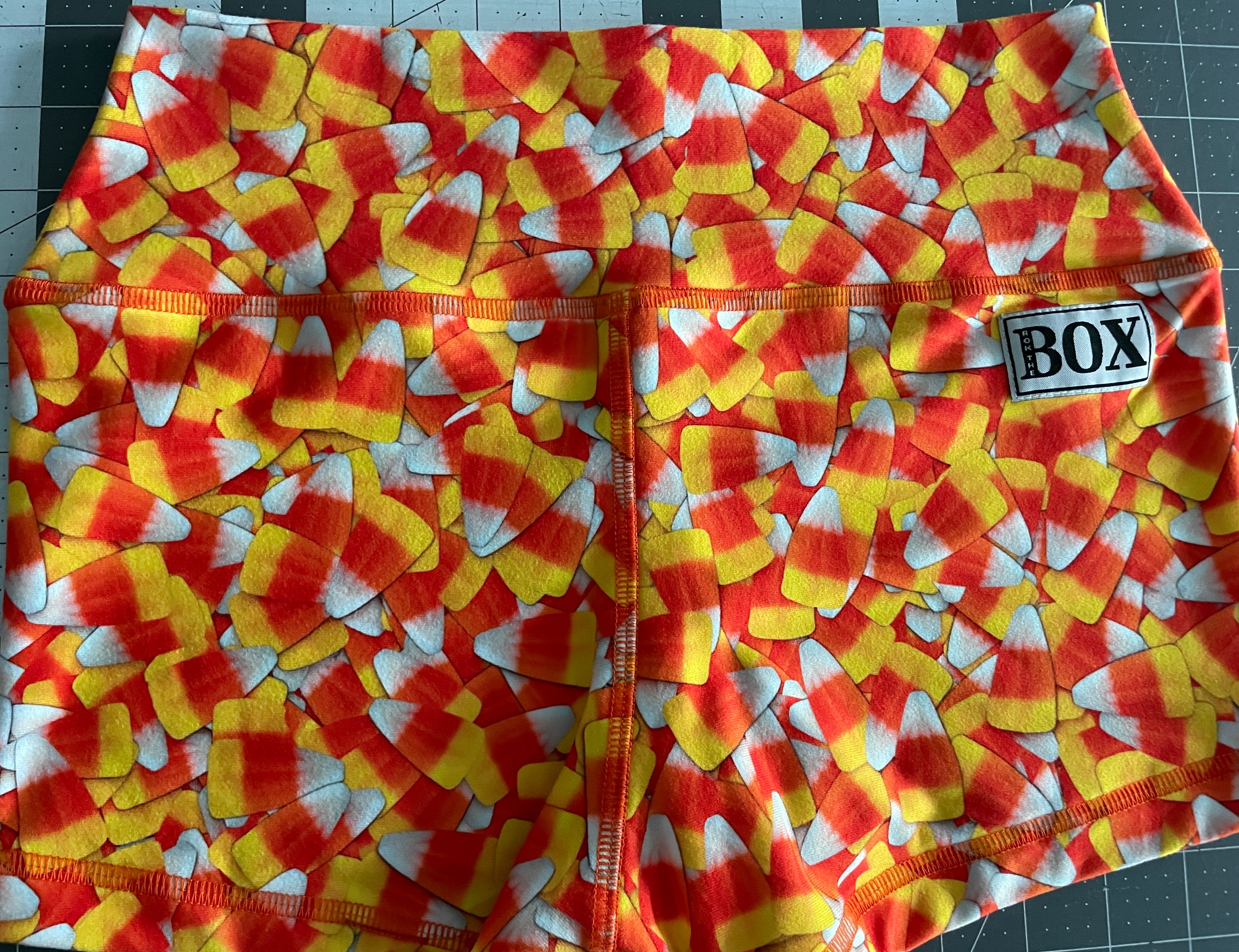 CANDY CORN MIDRISE 2.5"inseam SMALL MID WAIST  - OG FabriC