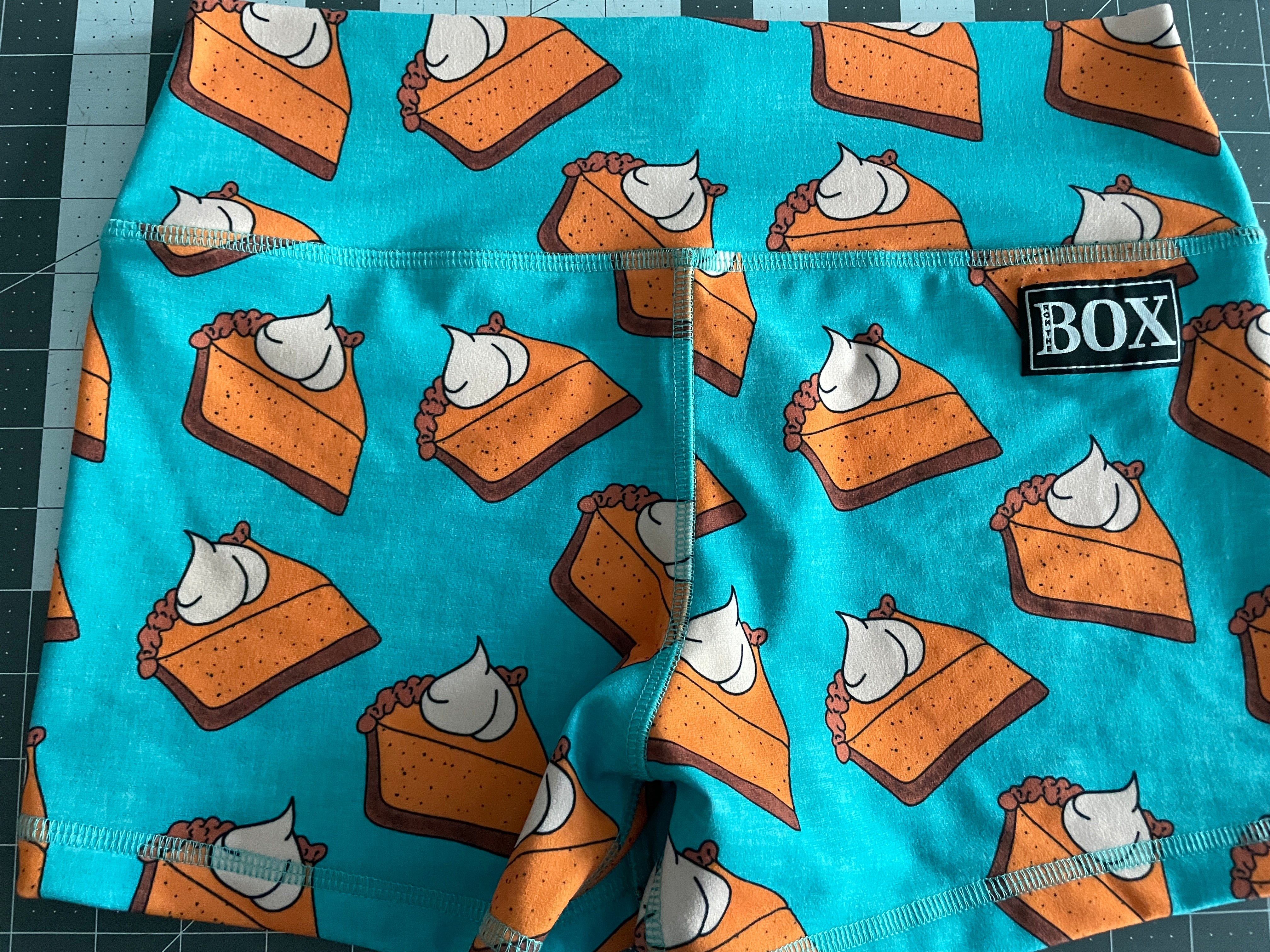 PUMPKIN PIE EMERALD MIDRISE 3"inseam MEDIUM MID WAIST  - OG FabriC