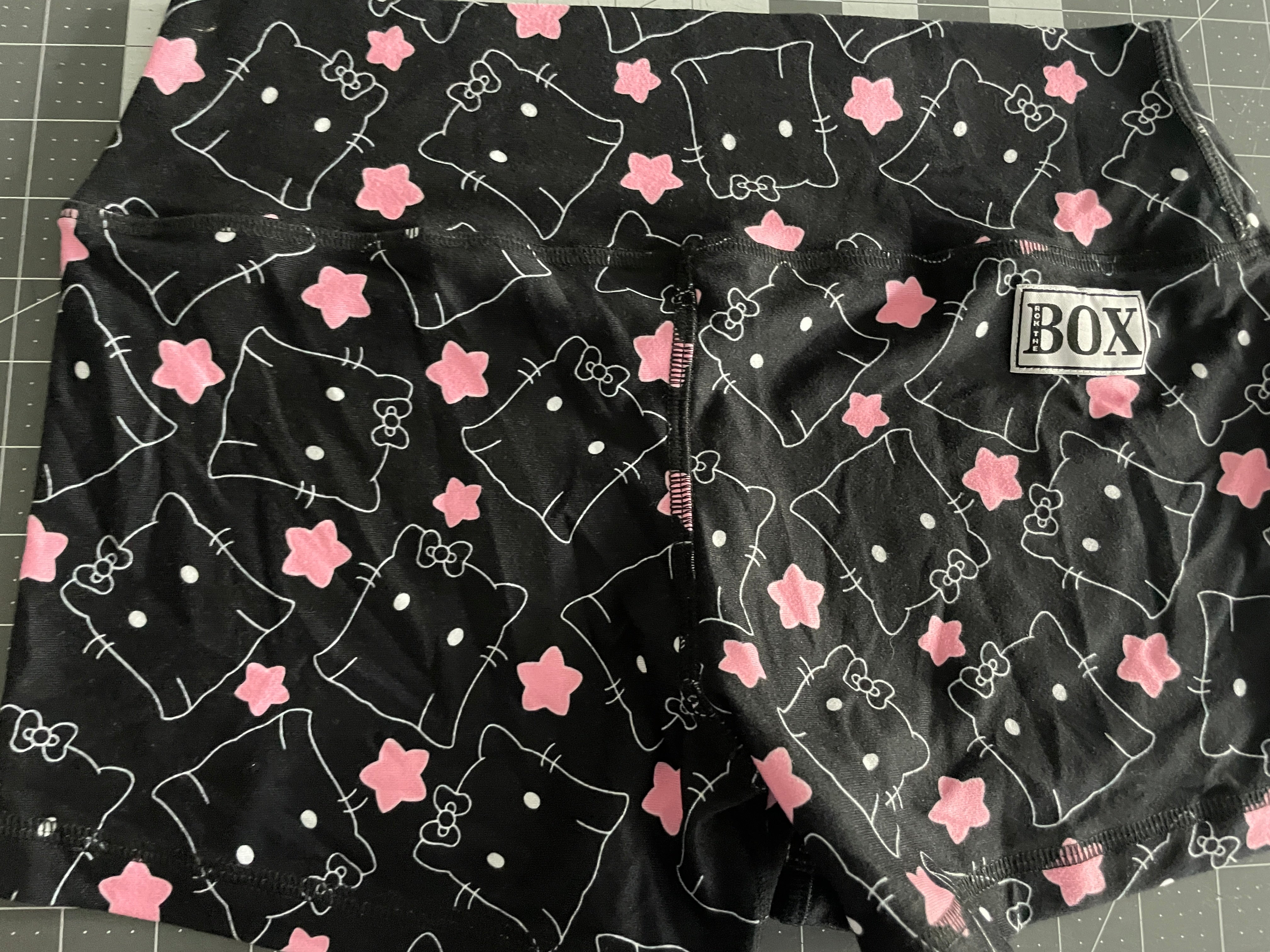 SPOOKY KITTY MIDRISE 3"inseam MEDIUM MID WAIST  - OG FabriC