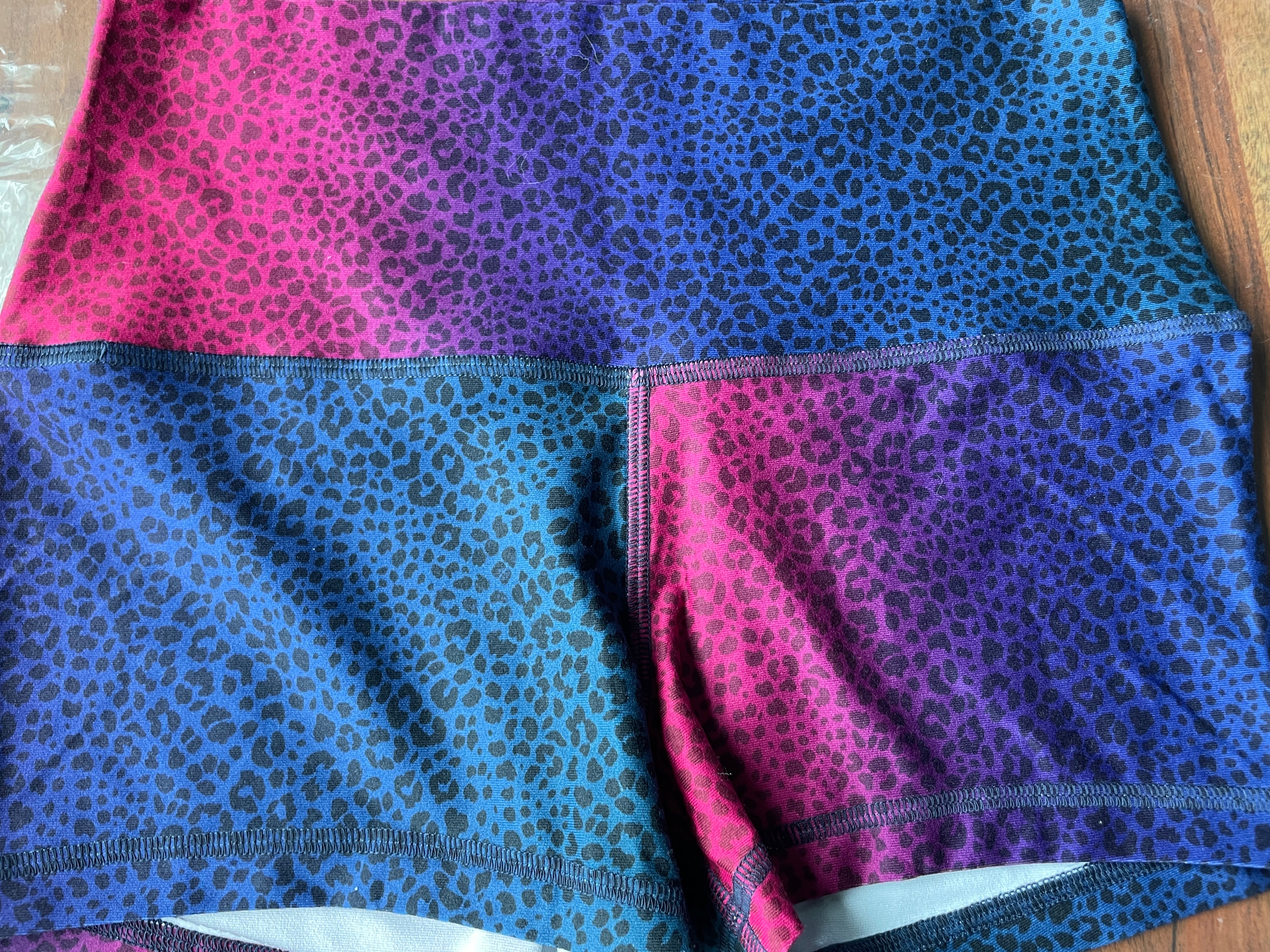 RAINBOW PETITE CHEETAH MIDRISE 2.5"inseam MEDIUM HIGH WAIST  - OG FabriC