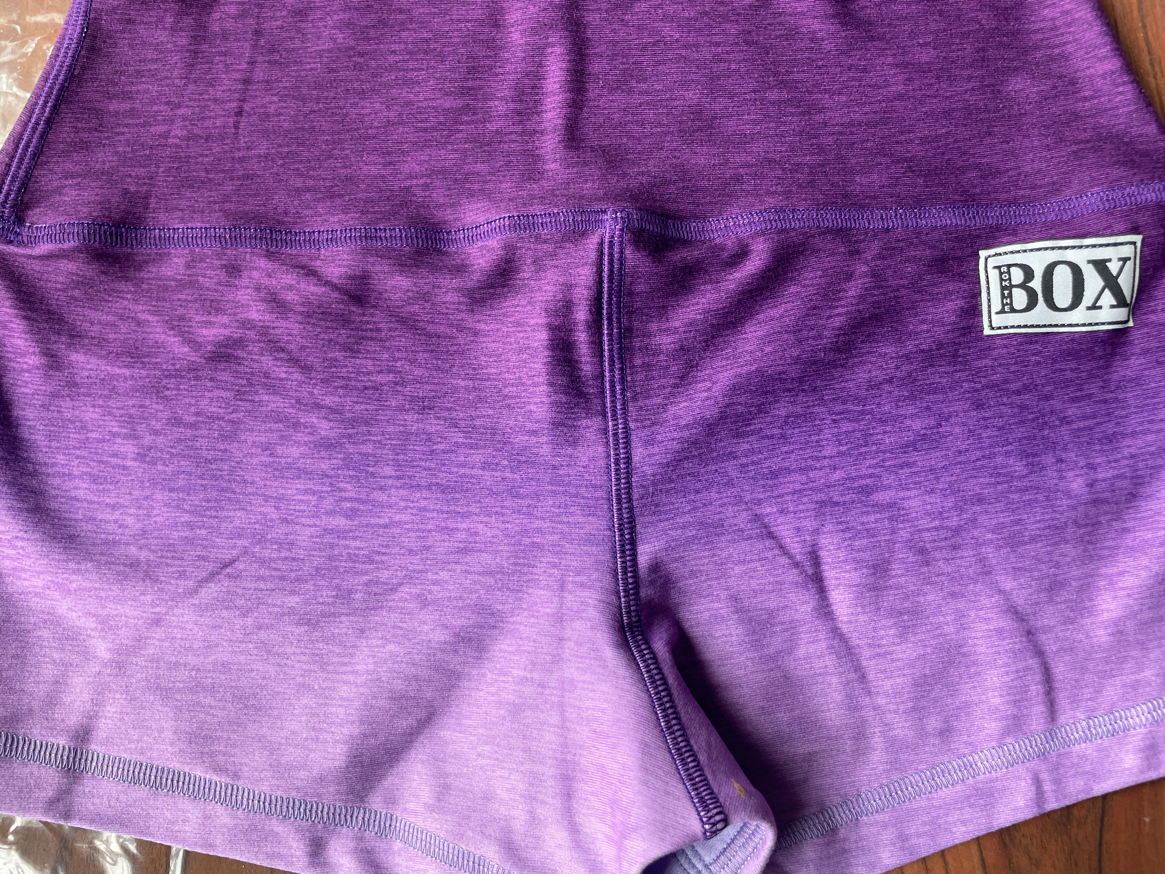 PRPL OMBRE HEATHER MIDRISE 2.5"inseam MEDIUM- OG FabriC