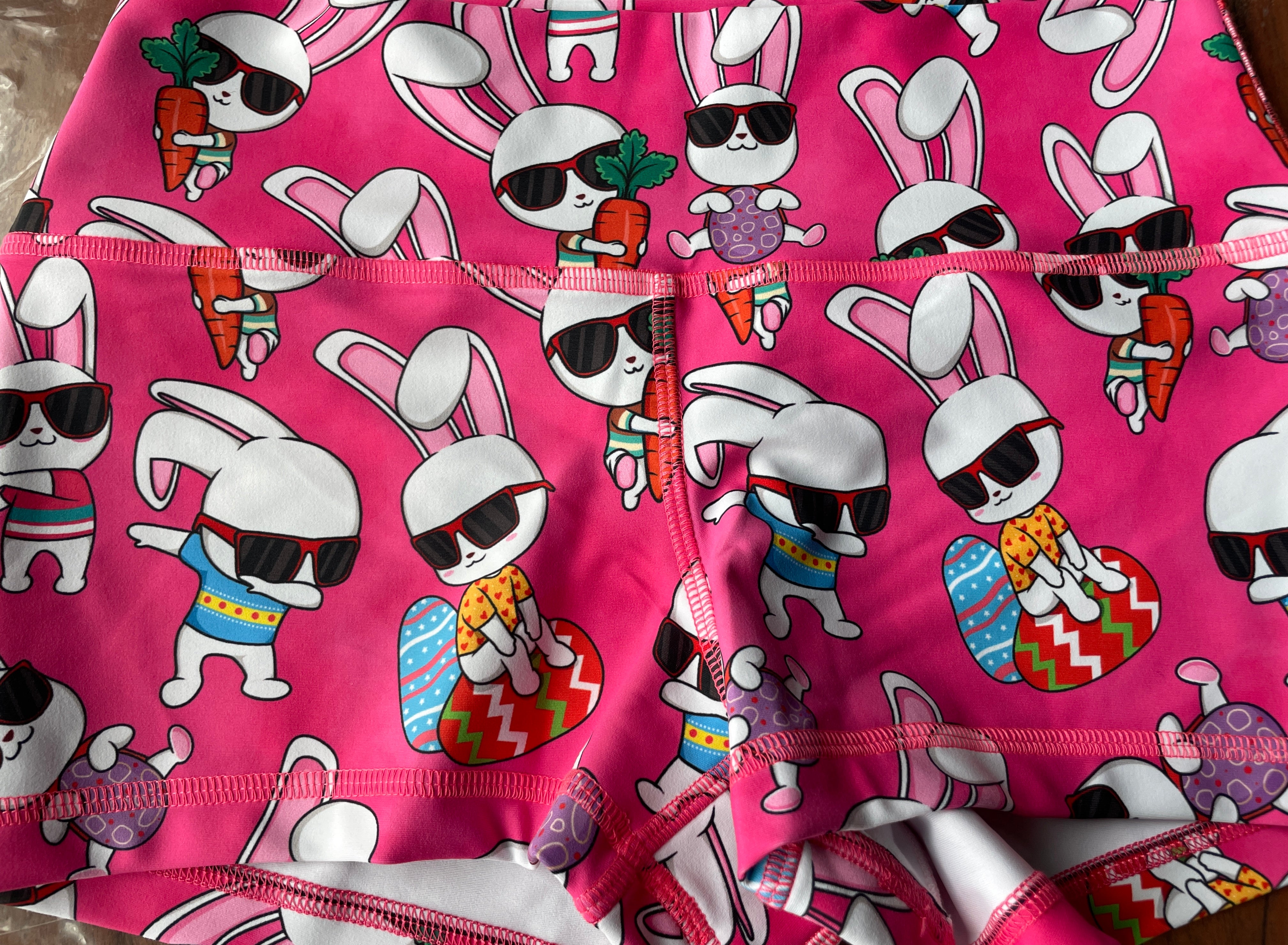 BUNNY HOP PINK MIDRISE 2.5"inseam MEDIUM- FLEX FabriC