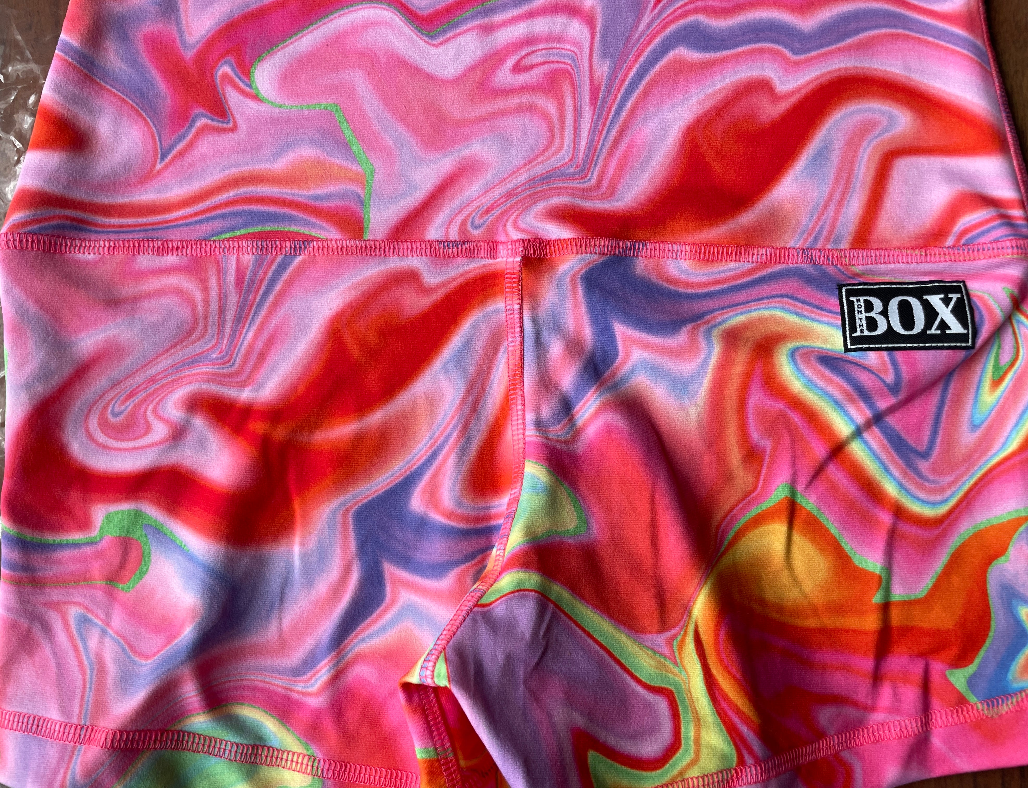 JOLLY SWIRLS  MIDRISE 3"inseam MEDIUM HIGH WAIST  - OG FabriC