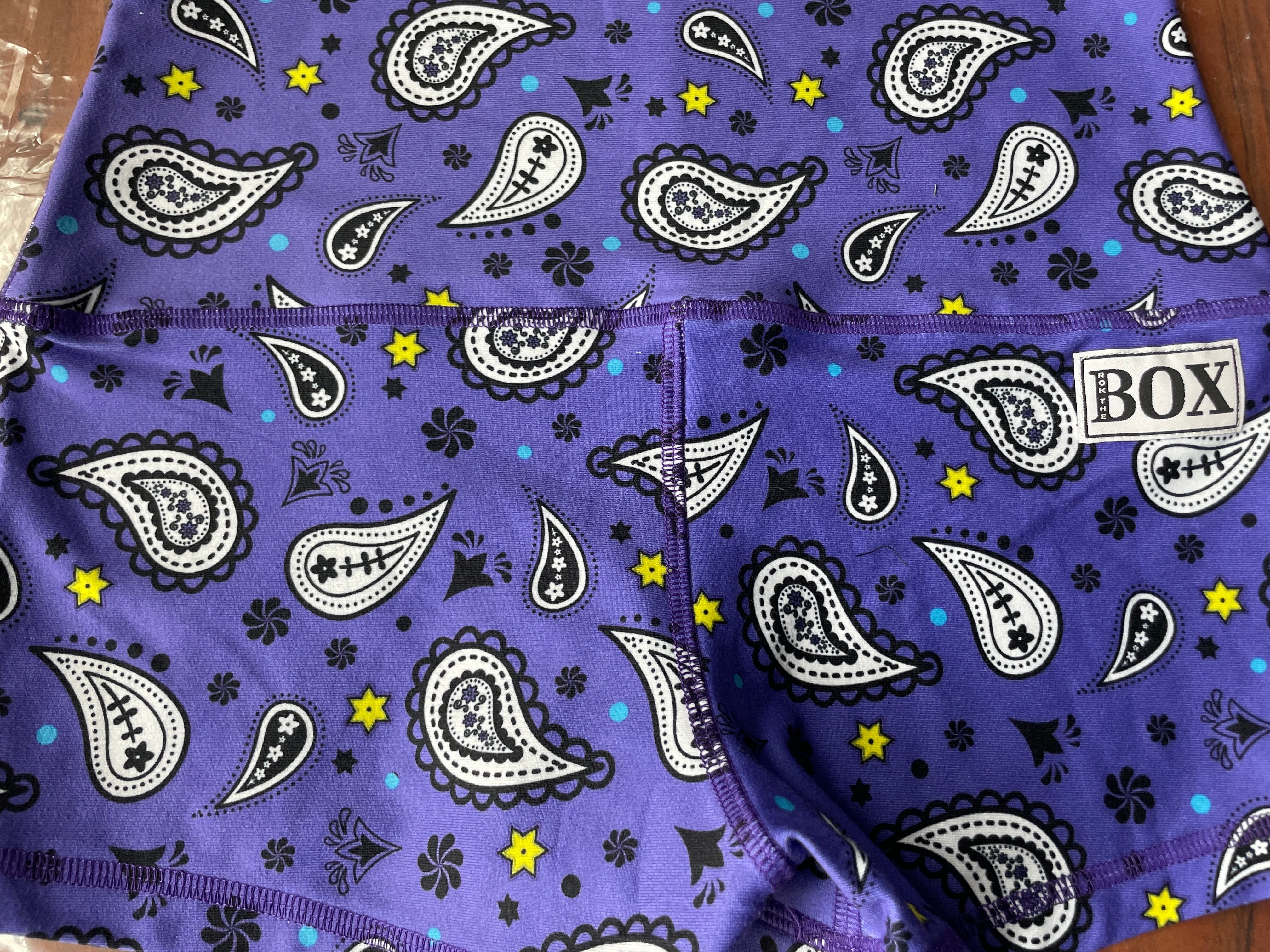 PRPL BANDANA MIDRISE 2.5"inseam MEDIUM HIGH WAIST  - OG FabriC