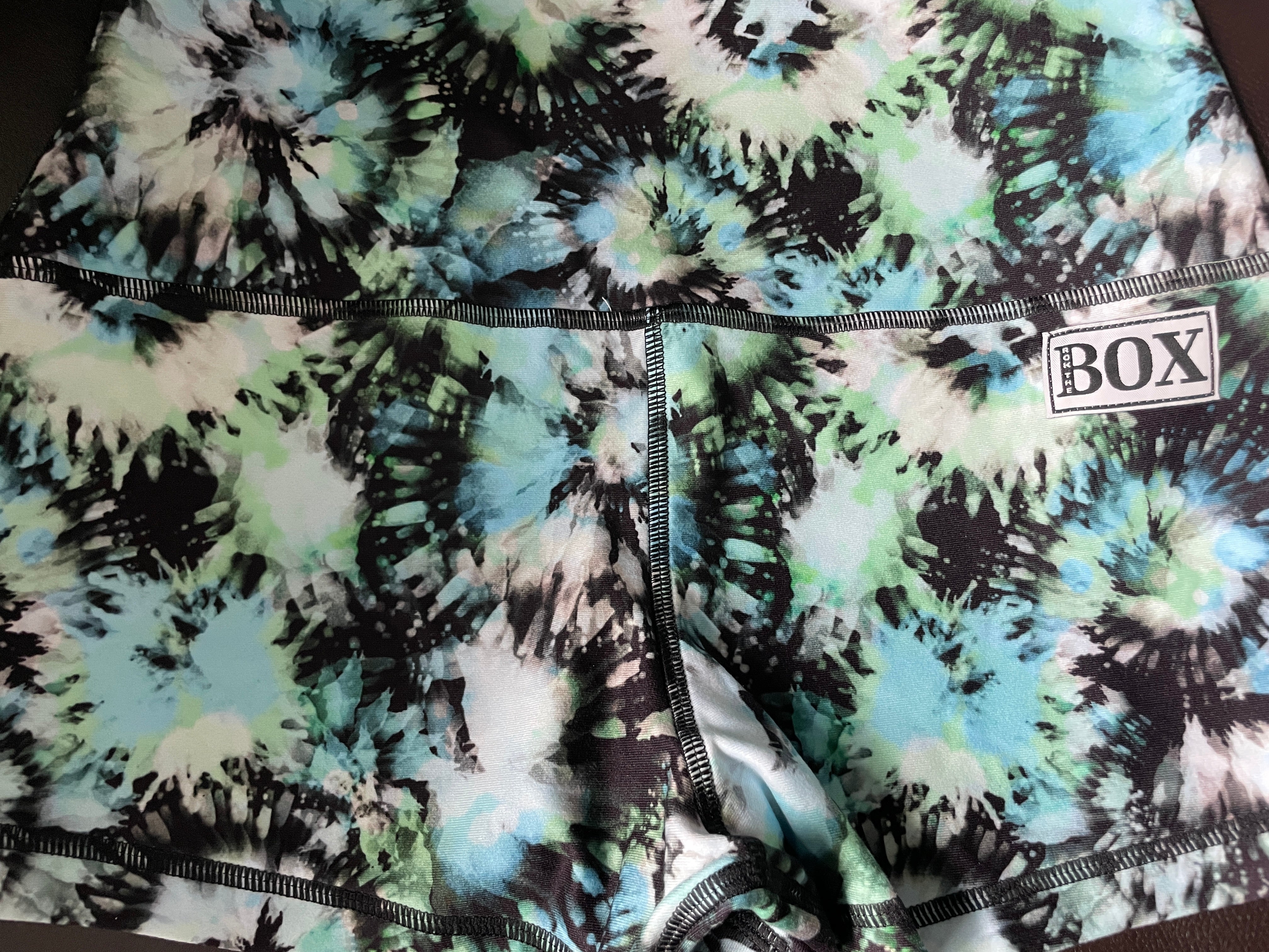 BLU. N GREEN TYE MIDRISE 2.5"inseam MEDIUM HIGH WAIST  - OG FabriC