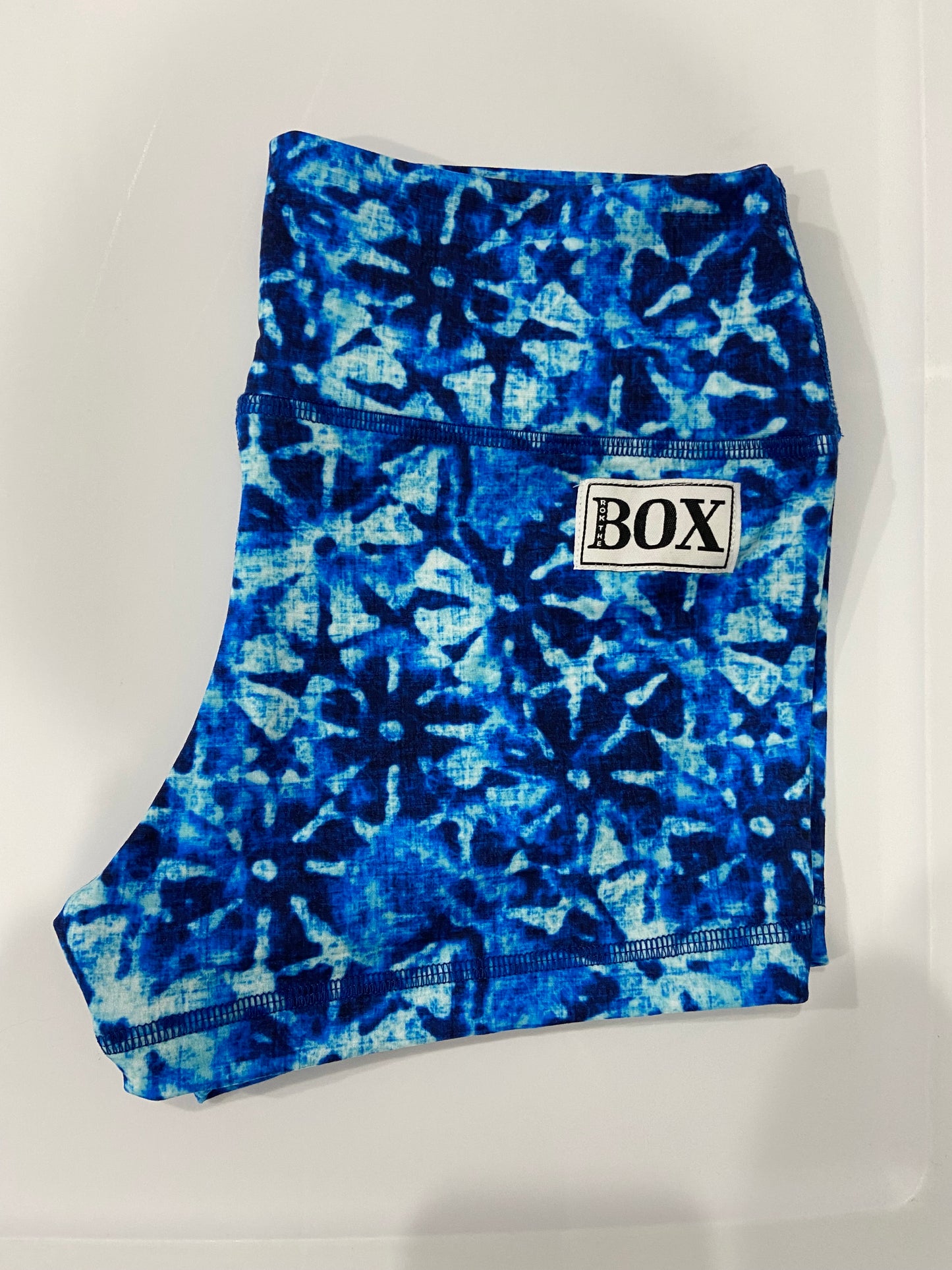 Blue Flowers Medium 2.75”  Midwaist