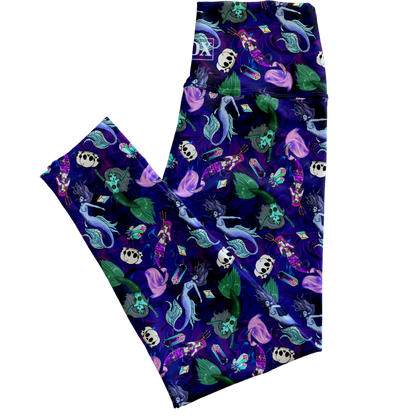 Dark Mermaids Regular Rise Leggings