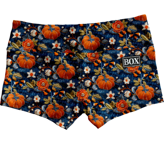 Denim Pumpkins Shorts