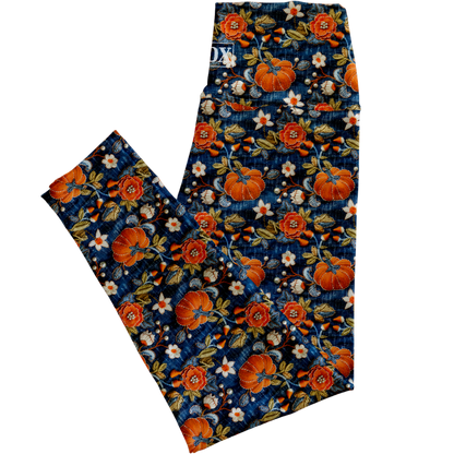 Denim Pumpkins Regular Rise Leggings