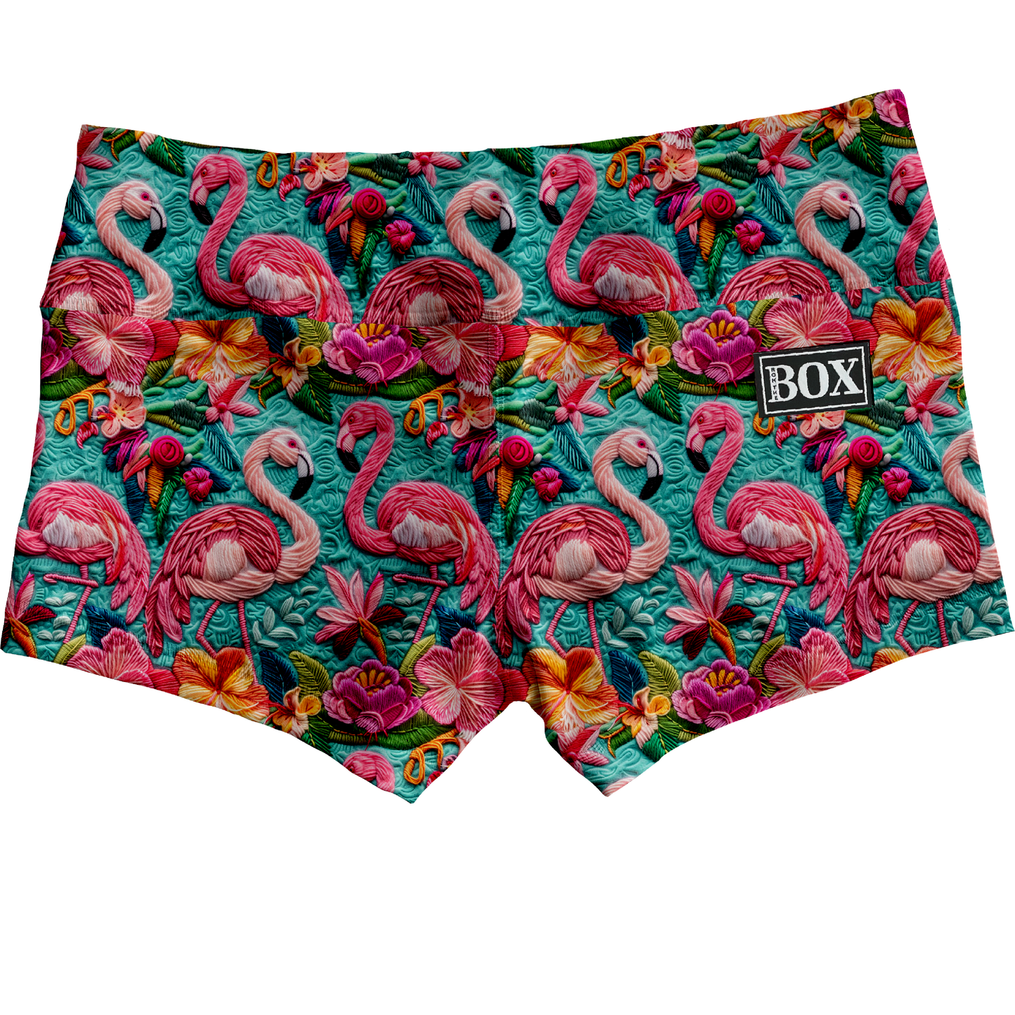 Flowers & Flamingos Shorts WITH POCKETS