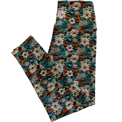 Cozy Floral Regular Rise Leggings