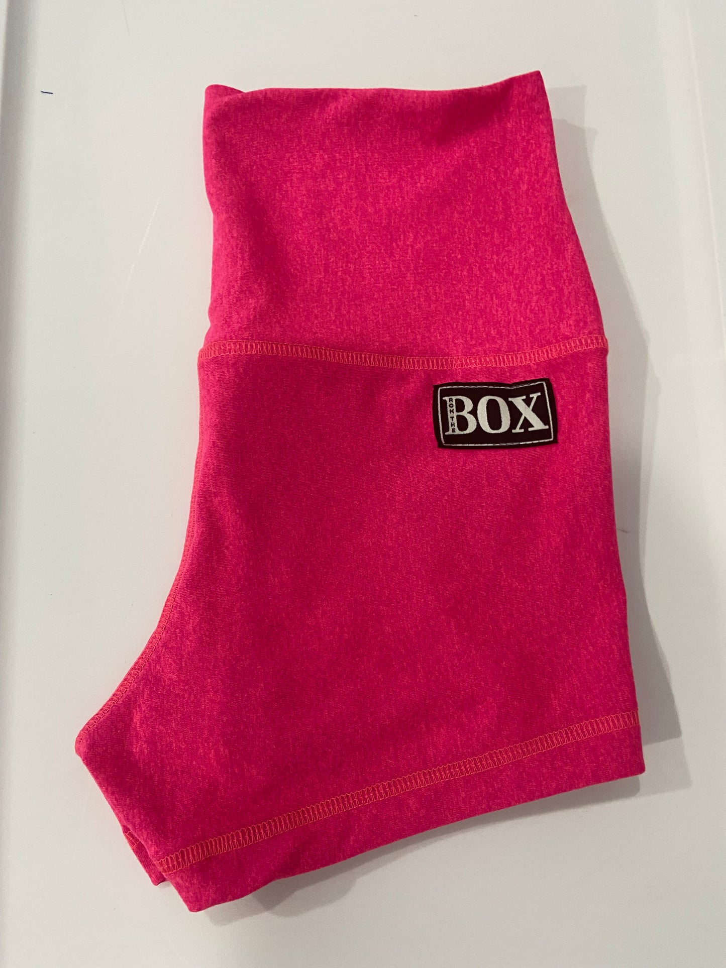 Heather Hot Pink Small 2.5” Highwaist