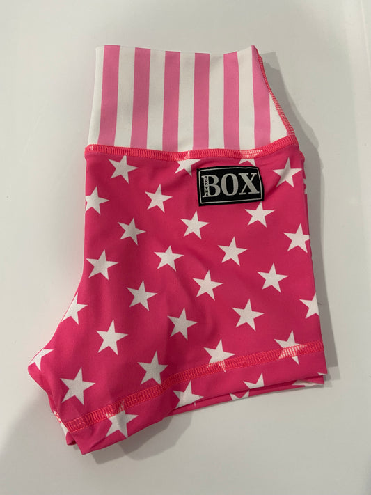 Pink Stars Stripes XSmall 2.5” Midwaist