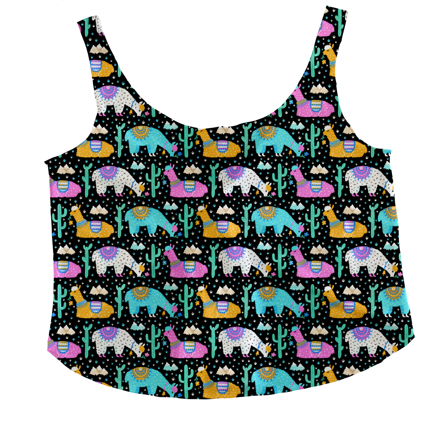 Cute Llamas Tieback Tank