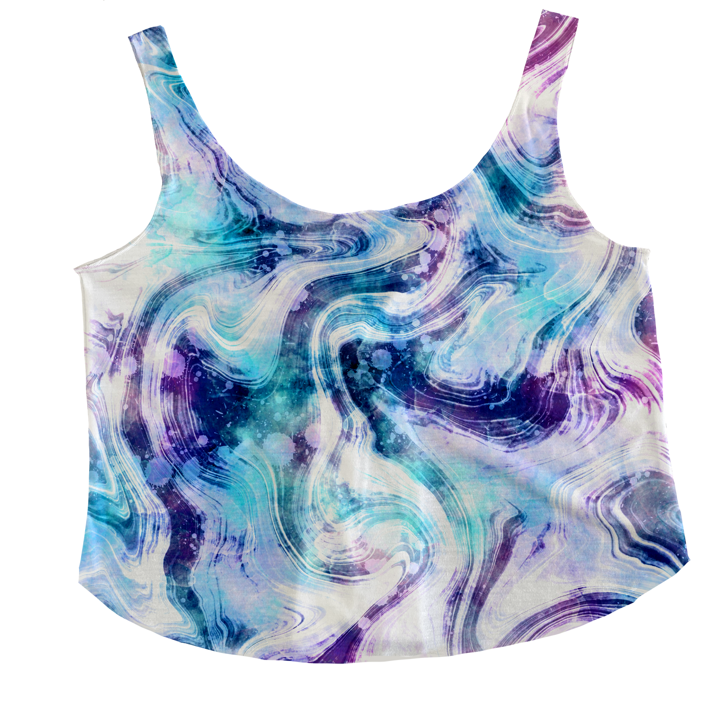 Ocean Swirls Tieback Tank