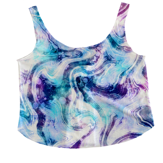 Ocean Swirls Tieback Tank