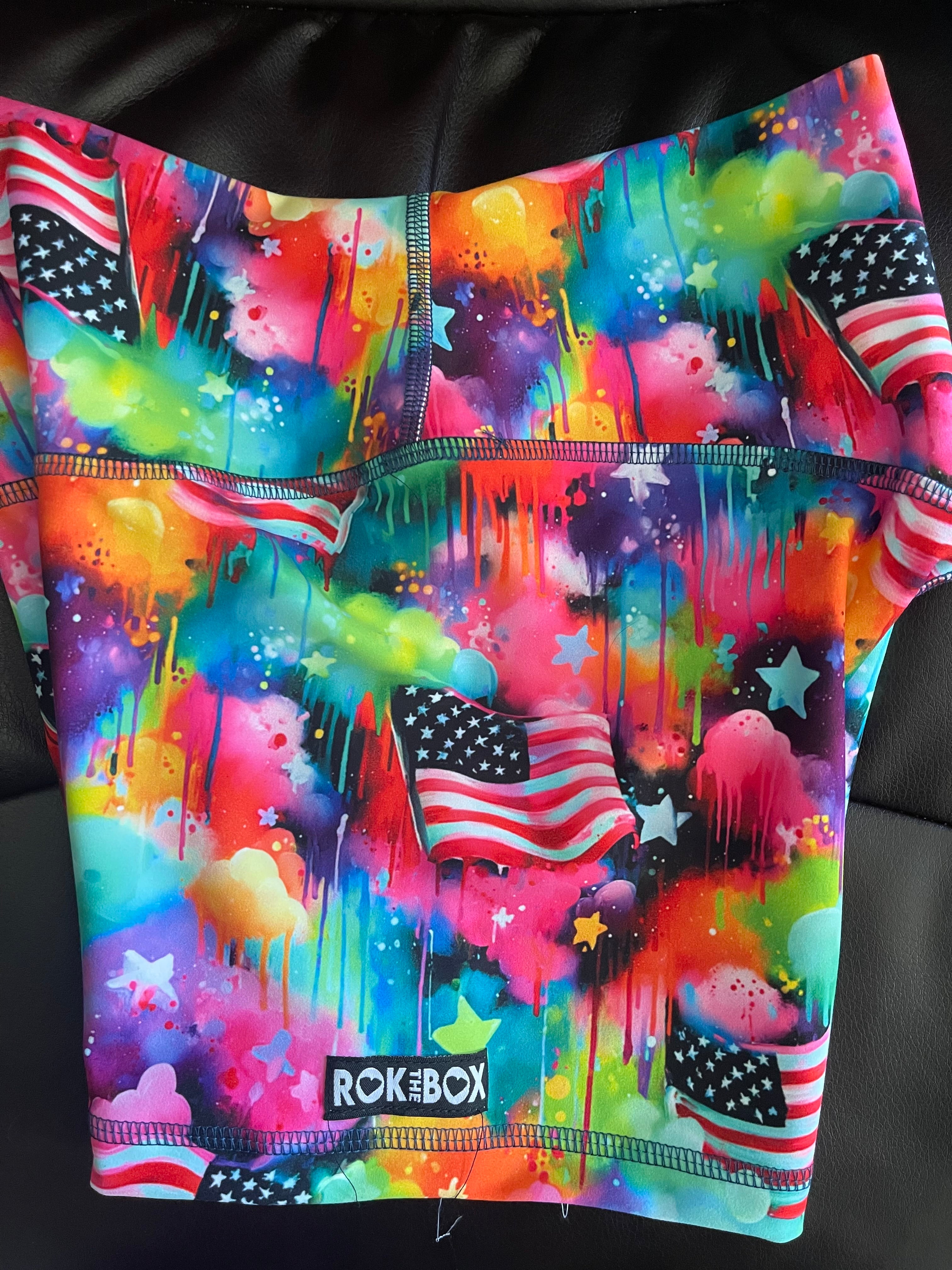 Cotton Candy USA Midrise Shorts No Pockets